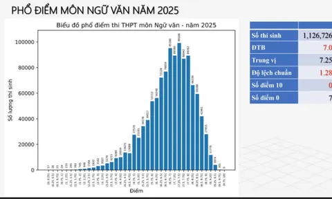 Bộ GD&ĐT công bố phổ điểm 12 môn thi tốt nghiệp THPT năm 2025