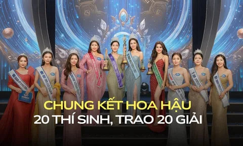Một đêm 'nở rộ' 1 hoa hậu, 6 á hậu và 13 giải phụ: Ai thi cũng có phần!