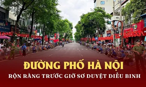 Rộn ràng khí thế trước giờ sơ duyệt diễu binh Kỷ niệm 80 năm Quốc khánh