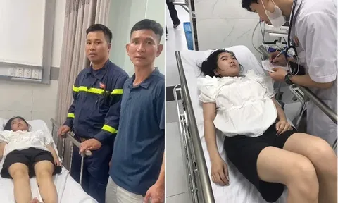 Công an Hà Nội vượt 'biển người' đưa bé gái ngất xỉu khi xem diễu binh đi cấp cứu gây xúc động