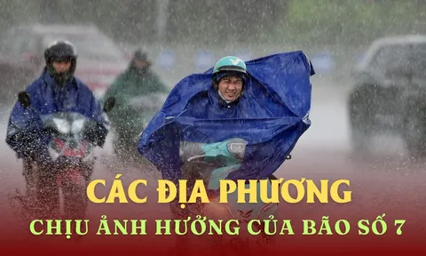 Những địa phương chịu ảnh hưởng mạnh nhất của bão số 7