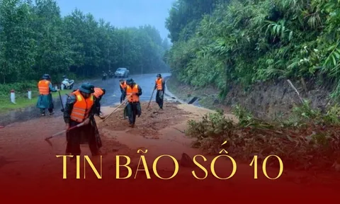 Bão số 10 đã suy yếu thành áp thấp nhiệt đới
