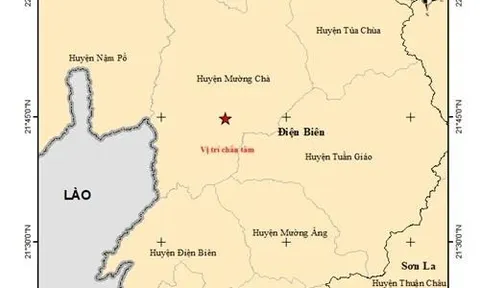 Điện Biên: Động đất độ lớn 5.0 tại Mường Chà, mức gây rủi ro thiên tai