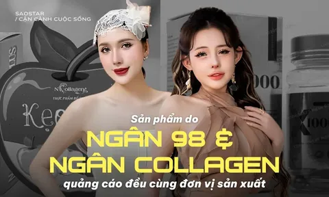 Các sản phẩm do Ngân 98 và Ngân Collagen quảng cáo đều cùng 'lò' sản xuất