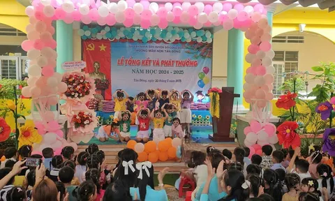 Trường Mầm non Tân Đông thực hiện tốt công tác huy động trẻ ra lớp đạt 100%