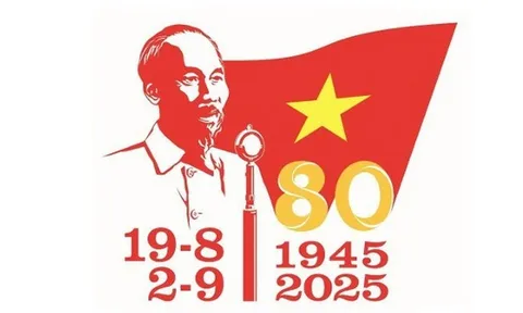 Mẫu logo chính thức cho các hoạt động kỷ niệm 80 năm Cách mạng tháng 8, Quốc khánh