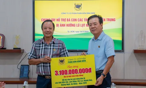 Bình Điền hỗ trợ khẩn cấp 3,1 tỷ đồng hướng về vùng lũ nam miền Trung