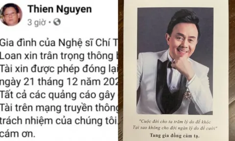 Anh trai cố NS Chí Tài thông báo về việc ngừng nhận tiền gây quỹ giúp đỡ người dân miền Trung