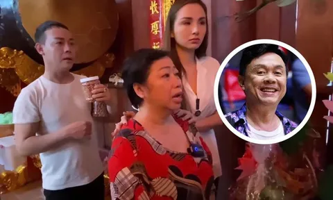 Diễn viên Phi Phụng khóc nghẹn, gửi lời xin lỗi đến Chí Tài khi đến viếng 100 ngày của cố nghệ sĩ