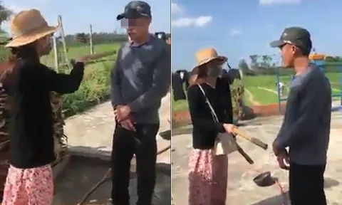 Clip: Bị sàm sỡ nhiều lần, cô gái cầm gậy đánh gã biến thái tới mức hắn phải quỳ gối xin tha
