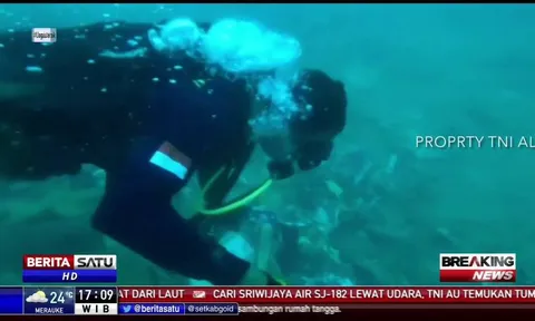Video cảnh tượng kinh hoàng dưới đáy biển nơi máy bay Indonesia rơi
