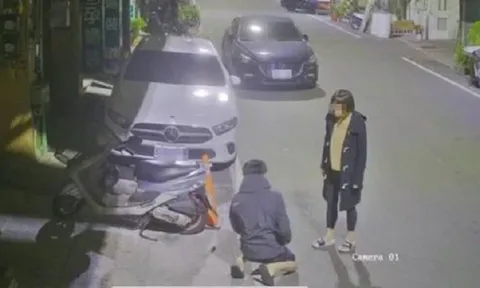 Người phụ nữ tát bạn trai gần 50 phát trong hơn 10 phút, bắt quỳ gối ngay trên đường lúc nửa đêm