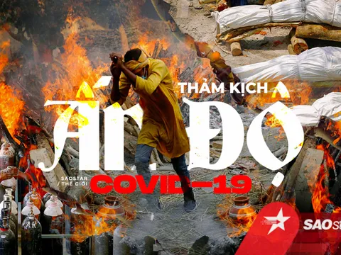 Loạt ảnh 'biết nói' lột tả thảm kịch COVID-19 ở Ấn Độ: Bệnh nhân thiếu oxy, xác chết xếp dài