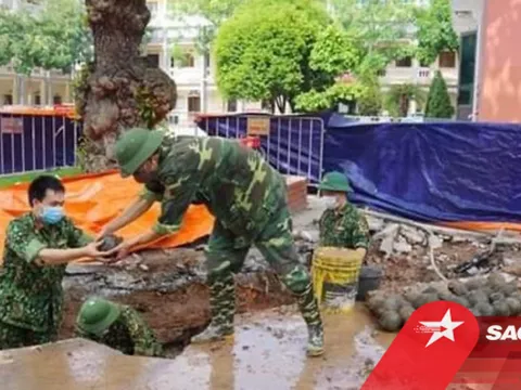 Bất ngờ phát hiện 400 quả bom bi trong khuôn viên UBND TP Hải Dương