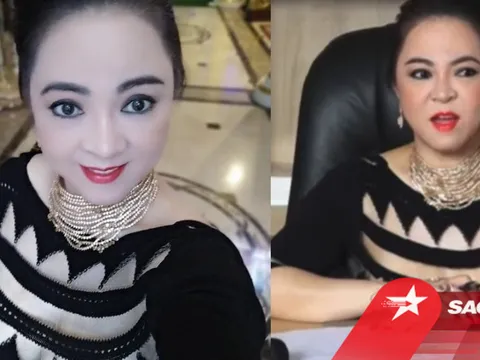 Bà Phương Hằng đeo vàng nặng trĩu để livestream, còn diện áo 'hiểm hóc' suýt lộ cả điểm 'nhạy cảm'