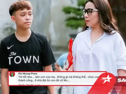 Phi Nhung gửi lời chúc đến Hồ Văn Cường trước giờ thi tốt nghiệp: 'Làm con của mẹ, không gì mà không thể'