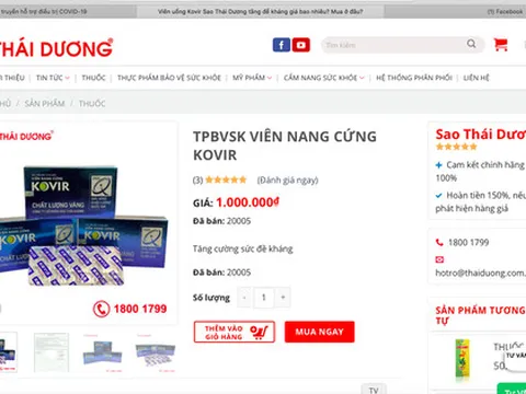 Viên nang Kovir chưa cấp phép đã được Bộ Y tế dùng để phòng, hỗ trợ điều trị COVID-19?