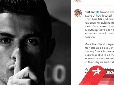 Ronaldo viết tâm thư: 'Không ai được đùa giỡn với tên tuổi của tôi'