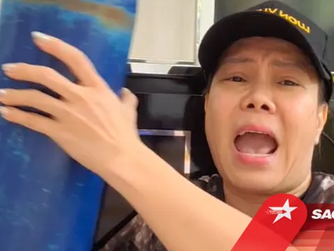 Việt Hương bức xúc livestream: 'Tôi quỳ lạy mọi người, làm ơn trả lại bình ô-xy'