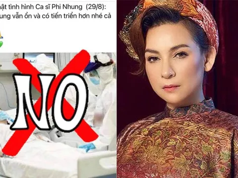 Lan truyền hình ảnh Phi Nhung nằm viện điều trị Covid-19, phía nữ ca sĩ lên tiếng, đồng thời báo tin vui
