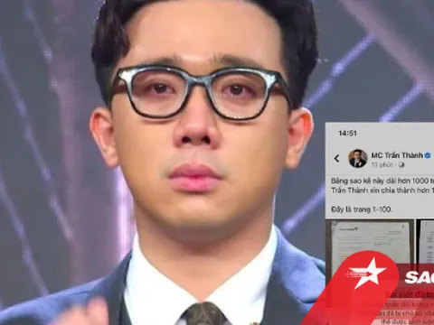 Thực hư việc bài đăng công khai 'sao kê' của Trấn Thành 'thoắt ẩn thoắt hiện' khiến netizen hoang mang?