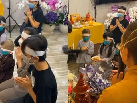 Lễ cầu siêu ca sĩ Phi Nhung: Con trẻ đầu đội khăn tang, Hồ Văn Cường thất thần nhìn di ảnh mẹ