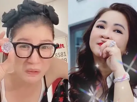 Trang Khàn khoe viên kim cương 'chọi bể đầu', tuyên chiến với bộ sưu tập của bà Phương Hằng