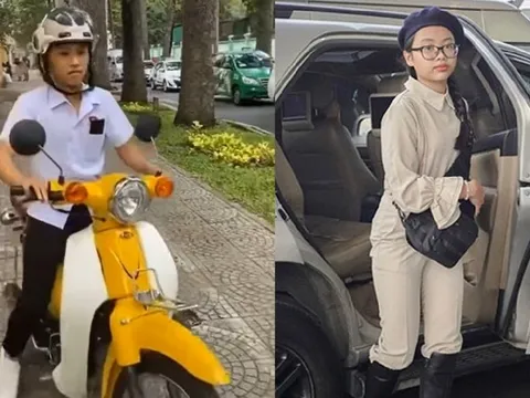 Hồ Văn Cường tự lái xe đi học, netizen tranh cãi khi so sánh 'một trời một vực' với Phương Mỹ Chi