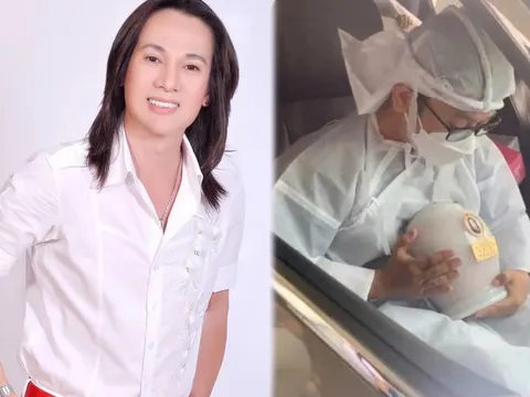 Tang lễ ca sĩ Ngô Quốc Linh: Quặn lòng hình ảnh con trai ôm tro cốt cha