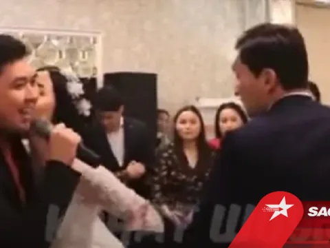 Clip: Chú rể ôm eo tình tứ với người yêu cũ, cô dâu liền trả đũa ôm hôn nam MC ở đám cưới gây bão TikTok