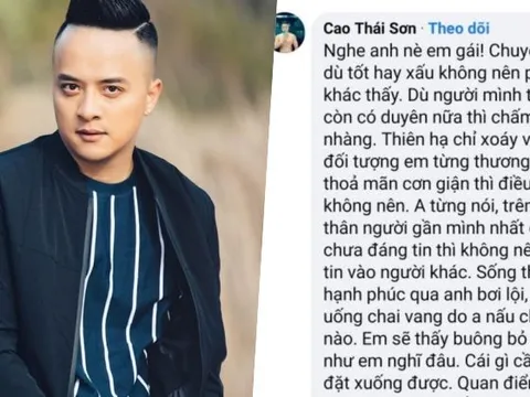 Cao Thái Sơn bất ngờ lên tiếng khuyên nhủ cô gái tố Thanh Bình lăng nhăng