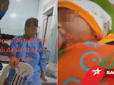 Cụ ông sinh 'quý tử' ở tuổi 76 với vợ 'kém 2 giáp', đến con gái lớn cũng thấy khó tin