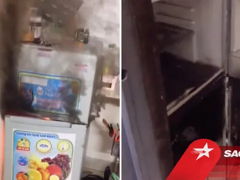 Suýt chết vì tủ lạnh bốc cháy ngùn ngụt, cô gái lại bị chỉ trích dữ dội vì điều này