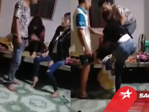 Vợ xông vào phòng trọ đánh ghen, chồng bảo vệ nhân tình còn hất hàm đuổi vợ thẳng cổ