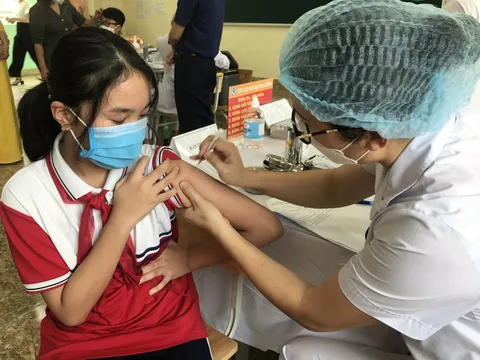 Nhiều tỉnh, thành phố tiêm vaccine COVD-19 cho trẻ từ 5-dưới 12 tuổi