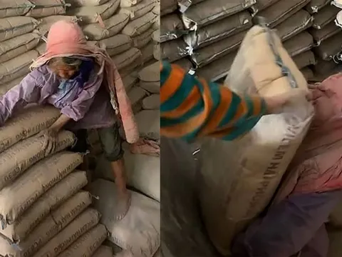 Thực hư thông tin cụ bà vác hàng tấn xi măng mưu sinh từng ngày: 'Cụ làm vì thích, đang xây nhà 3 tầng'