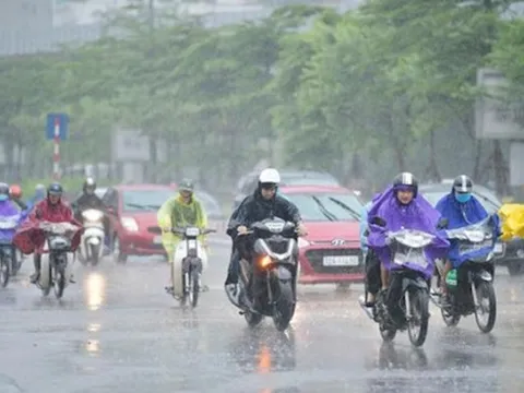 Cuối tuần này, Bắc Bộ và Bắc Trung Bộ đón mưa rào và dông