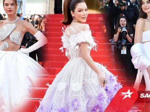 Cuộc chiến váy áo tại LHP Cannes: Lý Nhã Kỳ chi hàng tỷ đồng, Julia Roberts đeo kim cương hơn 100 carat