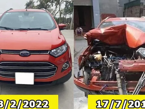 Ford EcoSport được showroom rao bán với cam kết không đâm đụng, dân tình soi ra tiểu sử tai nạn vỡ nát đầu