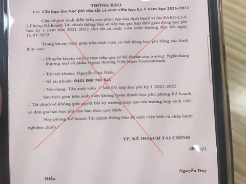 Sinh viên thông đồng với người ngoài để... lừa cha mẹ lấy tiền học phí