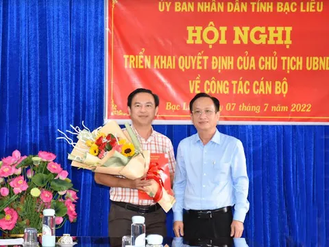 Bạc Liêu: Ông Trần Anh Thi giữ chức Phó Giám đốc Sở Tài chính