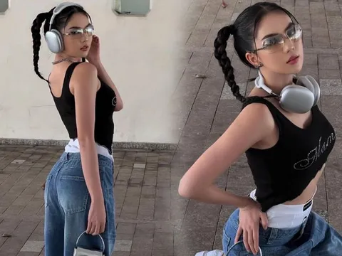 Ngọc Trinh hồi teen, hóa thân thành nữ sinh công nghệ chính hiệu cùng mốt quần tụt độc đáo