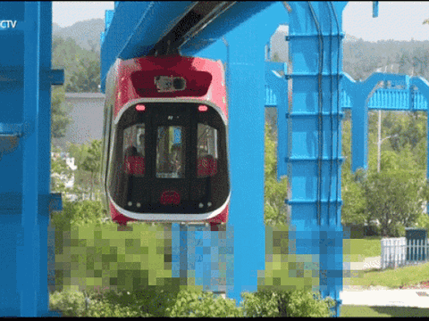 Trung Quốc 'trình làng' tàu treo ngược đầu tiên trên thế giới