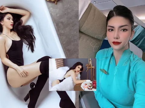 Nữ tiếp viên hàng không đăng ảnh gợi cảm trong bồn tắm lộ thân thế ngỡ ngàng