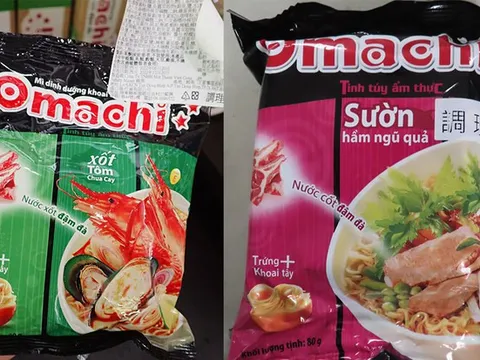 Đài Loan thu hồi mì ăn liền Omachi nhập từ Việt Nam vì chứa chất cấm