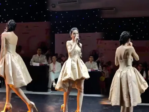 Thuỷ Tiên 'quên ủi' trang phục khi đi diễn, mất điểm trầm trọng vì độ nhăn nhúm