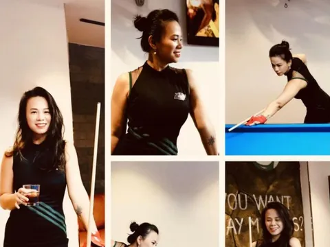 Khoe ảnh đi chơi bida, netizen bất ngờ khen ngợi vợ Shark Bình 'không sai chính tả'