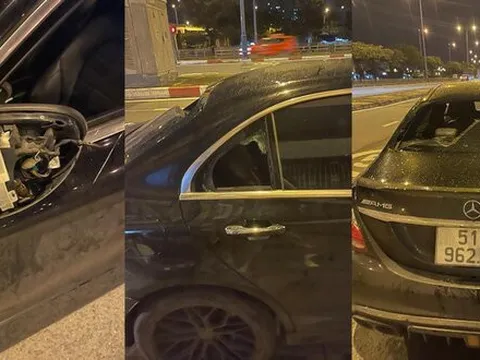 Nhân viên quán ốc bị tố đập phá ô tô hiệu Mercedes, tấn công chủ xe
