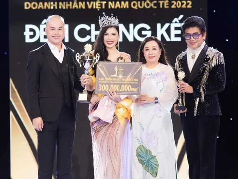 CEO Tâm Thuận Phát đoạt giải Á hậu 2 tại cuộc thi Hoa hậu Doanh nhân Việt Nam Quốc tế 2022