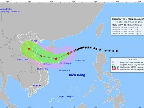 Bão số 6 đã giật cấp 15, đang hướng thẳng vào đất liền